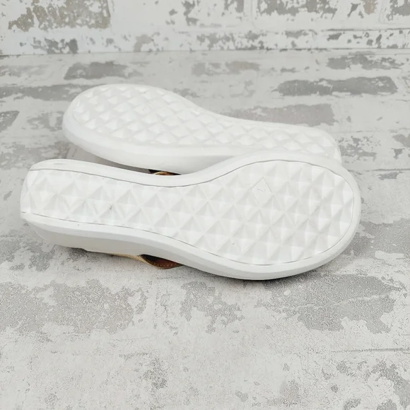 New Aerosoles Isha Gold Wedge Slip On Thong Sandal H997 - Picture 7 of 12